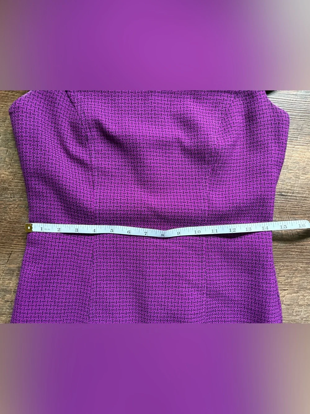 MARY KAY purple textured sheath dress consultant professional vintage-look sz 4P